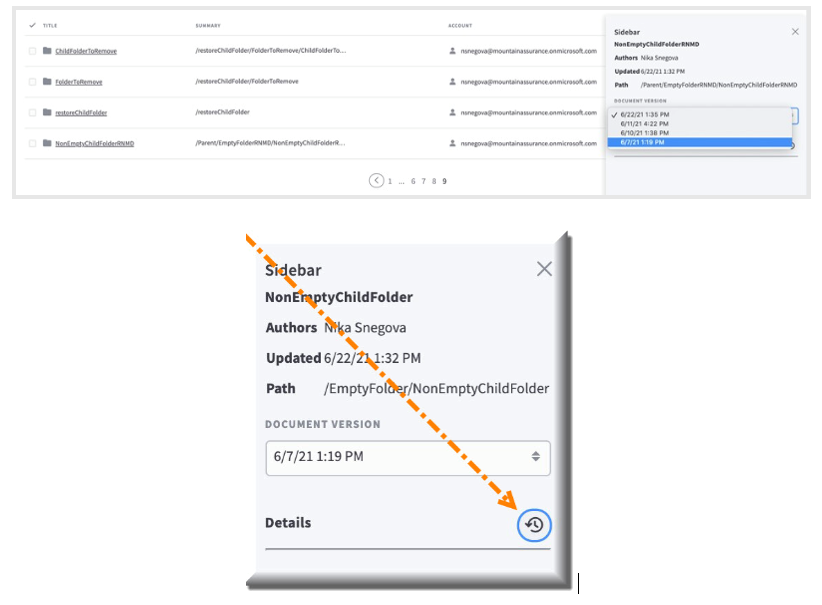 x360Cloud sharepoint point in time restore