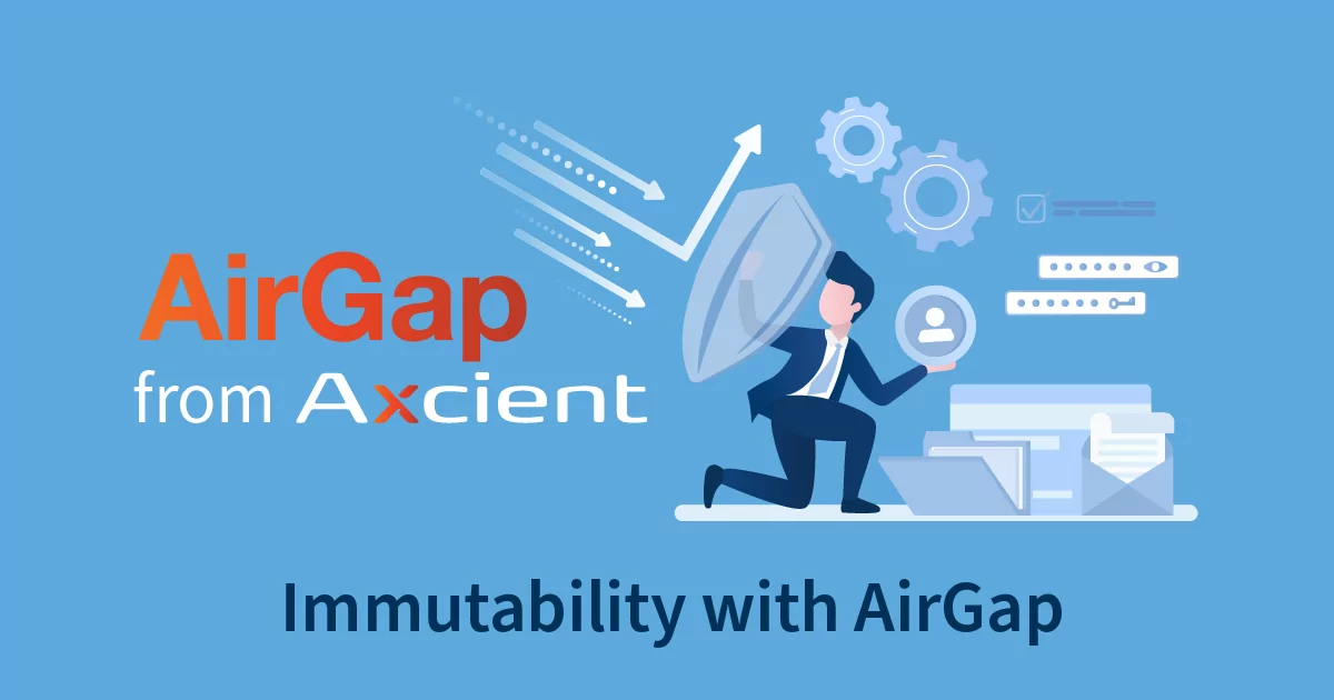 AirGap for immutable data for MSPs