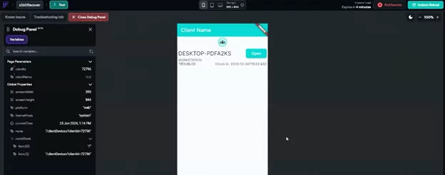 desktop details flutterflow x360Recover PublicAPIs