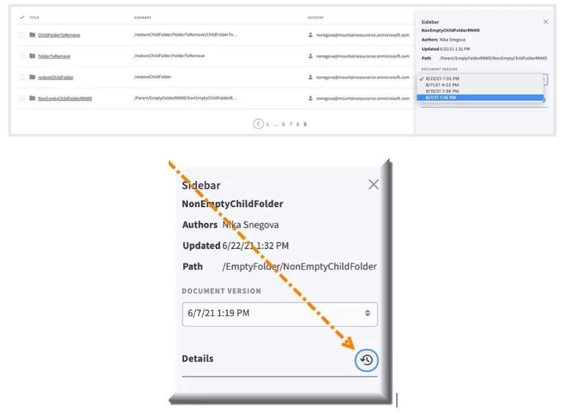x360Cloud sharepoint point in time restore