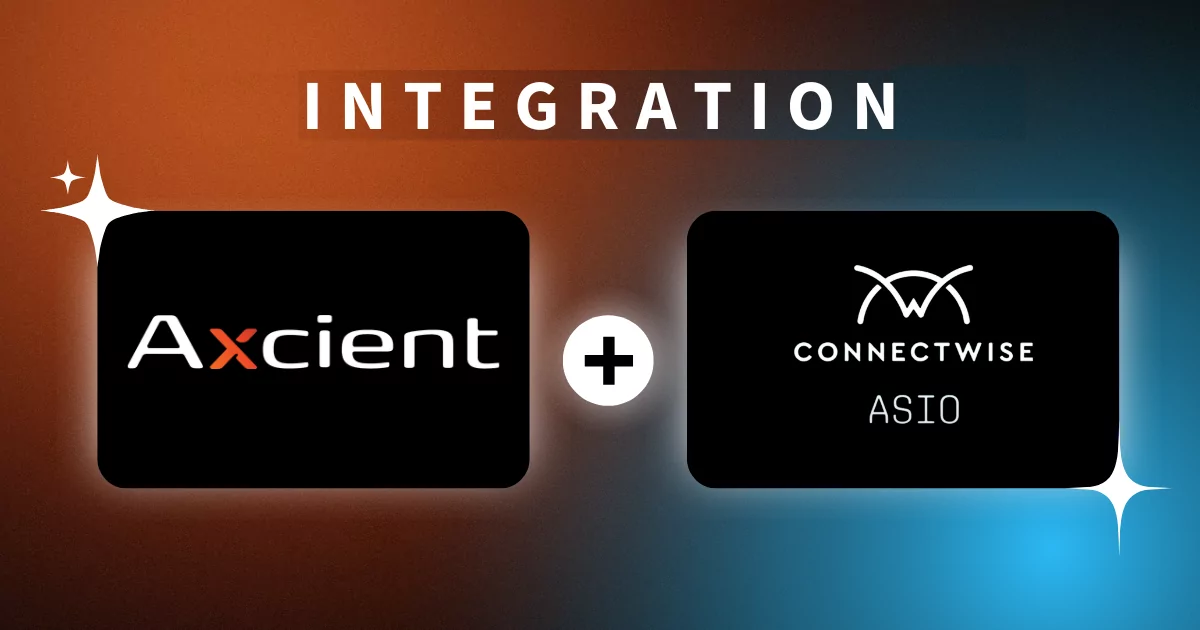 Axcient x360Cloud and ConnectWise Asio integration